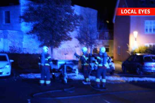Båd i brand på parkeringsplads i Korsør - Nyheder